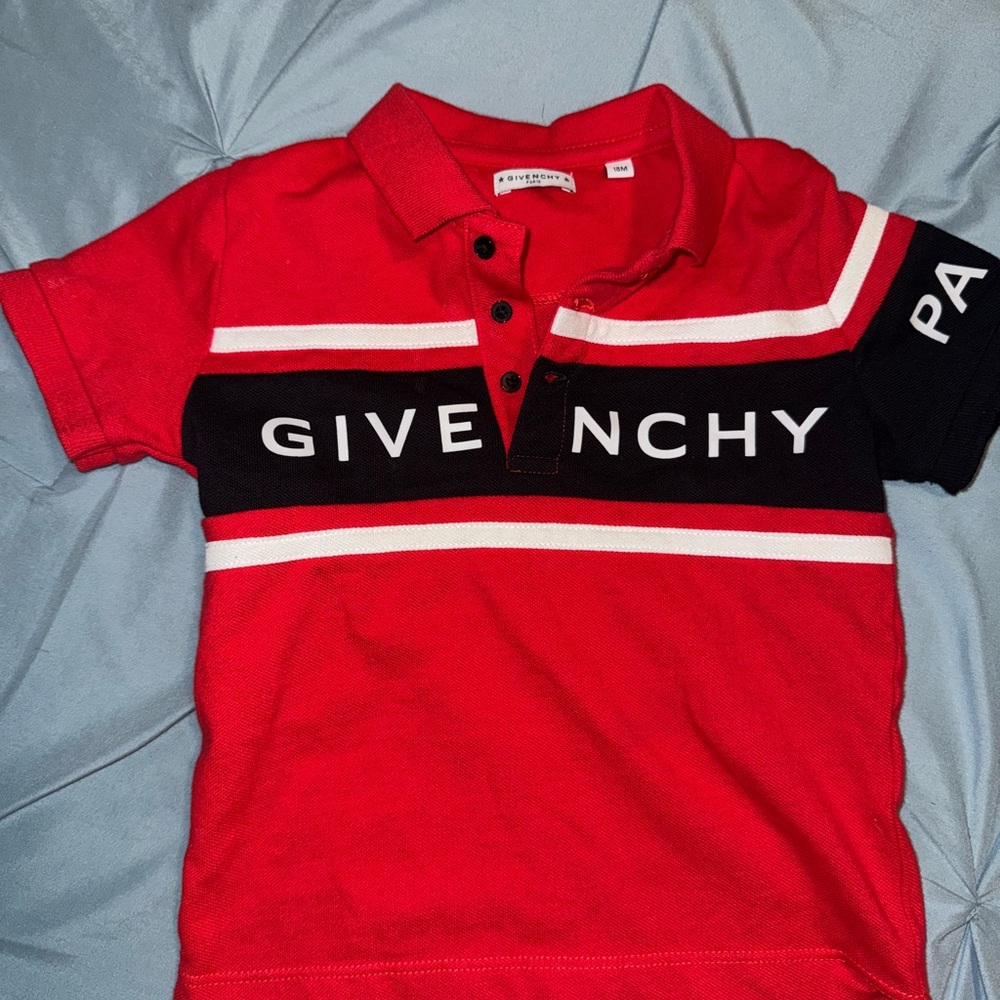 Givenchy Kids Red Polo Shirt